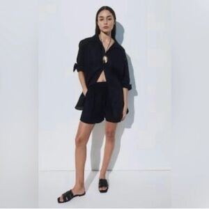 H&M Linen Blend Shorts